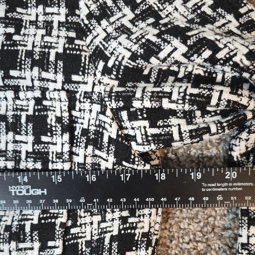Nine West Women's Black and White Tweed Blazer‎ Size XS - Picture 14 of 16